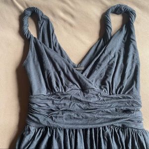 Soprano V-Neck Dress - Gray, Size Small